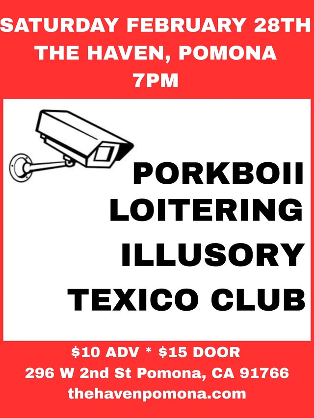 Show in Pomona, CA on Saturday, February 28th, 2026