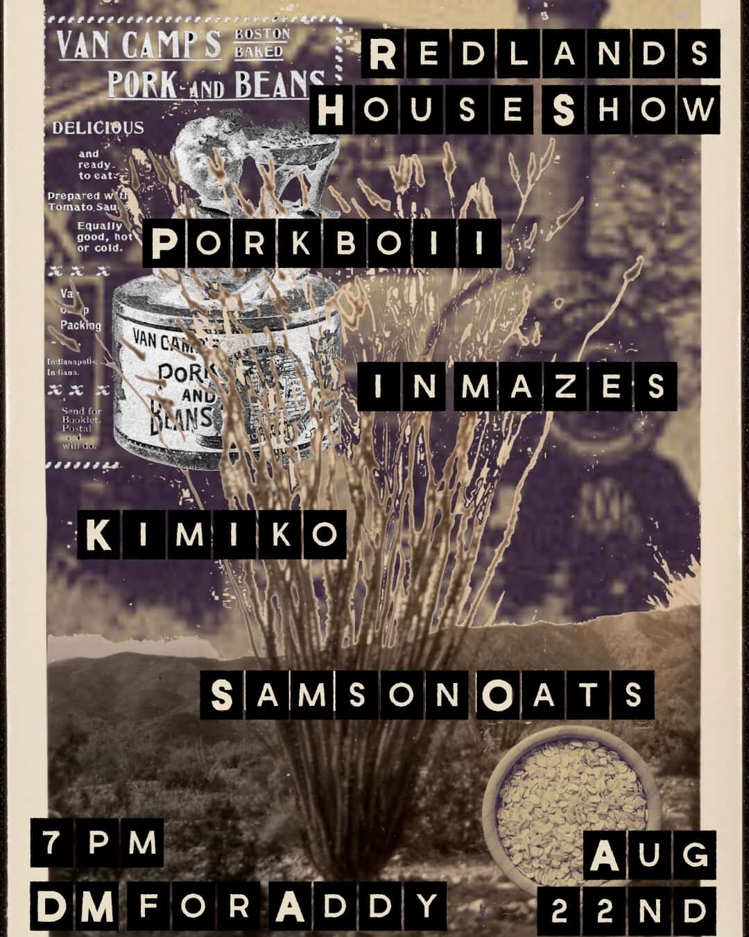 Porkboii House Show in Redlands on August 22nd 2025